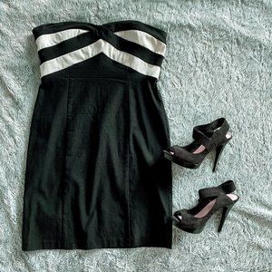 Black and White City Studio Cocktail Party Dress